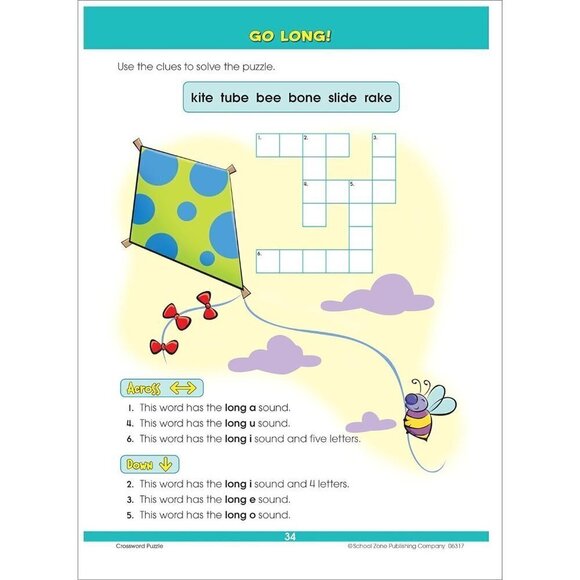 School Zone - Big First Grade Workbook - 320 Pages, Ages 6 to 7, 1st Grade - NEW - Picture 5 of 6